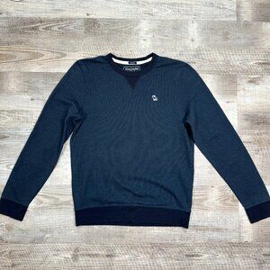 Y2K Abercrombie & Fitch Muscle Shirt Long Sleeve Mens M Navy Navy Moose Logo